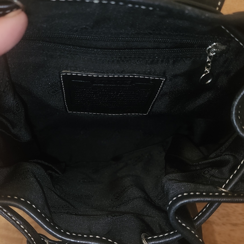 COACH Vintage 90’s Y2K Legacy Backpack Black 9569 - Picture 10 of 11